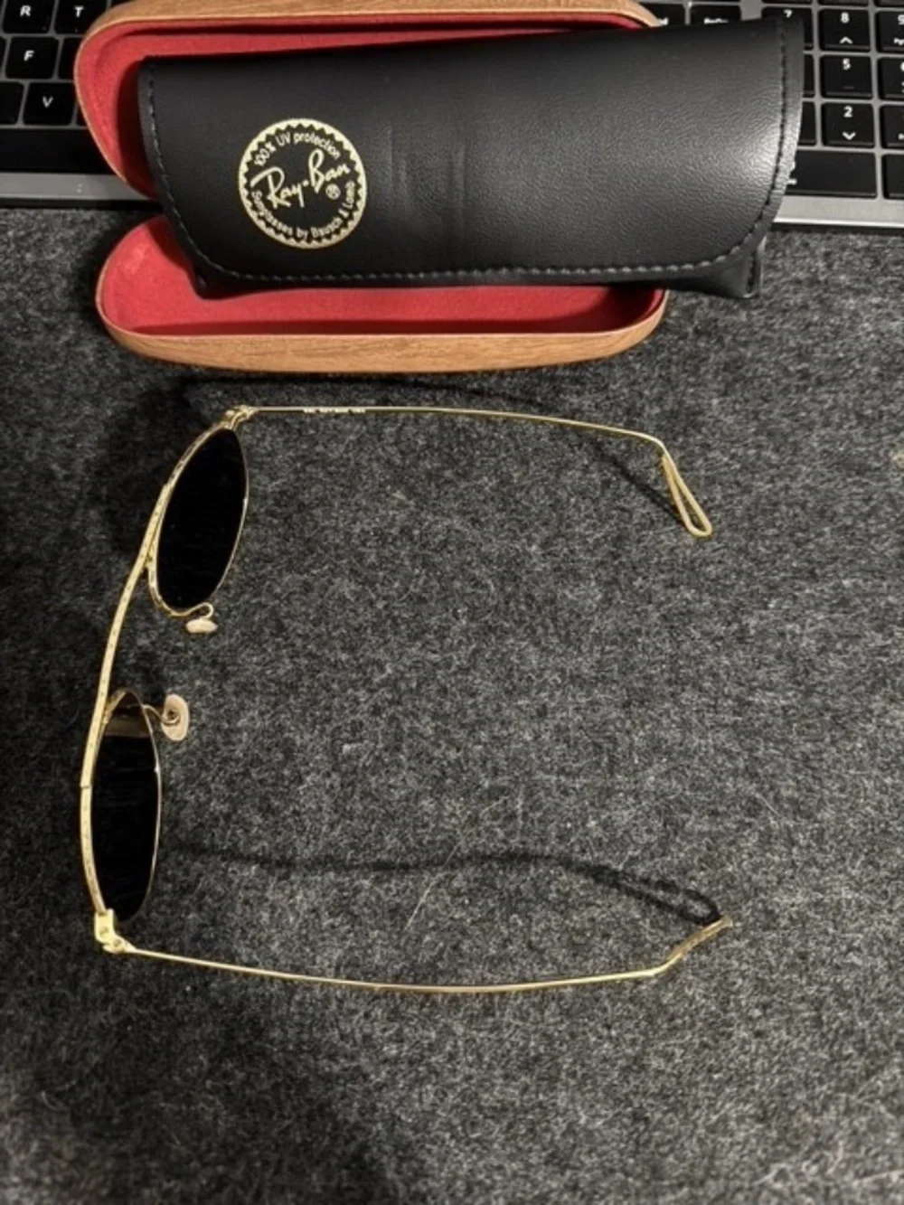 Ray-Ban USA NOS Vintage B&L Mod Aviator W2003 Etched Sunglasses - Pre-Owned